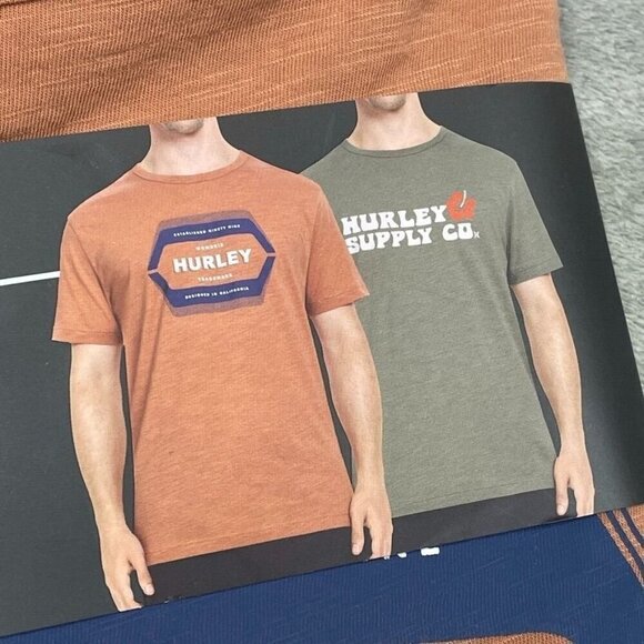 Hurley Other - Hurley Mens 2-Pack Graphic Tees 100% Cotton Orange & Green S 6972